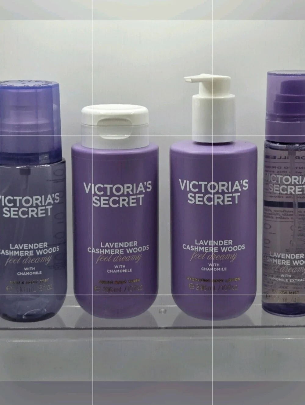 Victoria's Secret Lavender Cashmere Woods Body Care Set
